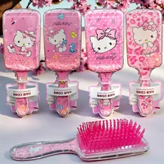 Escova De Cabelo modinha de menina Hello Kitty cores rosa