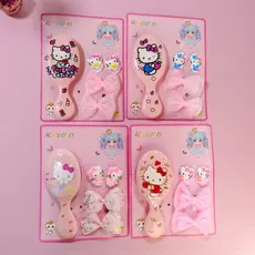 Kit 1 Escova 2 Xuxinha 2 Presilha De Cabelo Hell KittyINFANTILKits de presentes festas Lembrancinhas