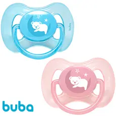 Chupeta Bebe Silicone Ultra Soft Buba 0-6 meses 6 meses+