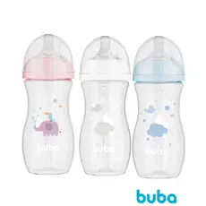 Mamadeira Easy Flow 330ML +4m Bico Ultrasoft Silicone Anti Vazamento Anti Colica Bebe Buba