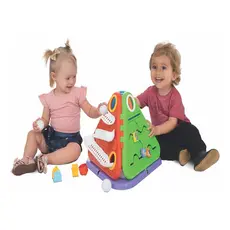 Pirâmide Educativa Festa na Fazenda Didática Brinquedo Infantil para Atividades +12meses