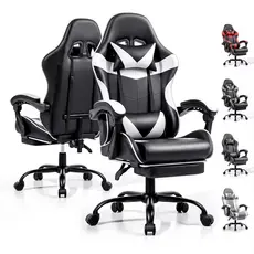 Cadeira Gamer Giratória Profissional Escritório Ergonômica Reclinável Confortável Apoio Para Pés