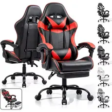 Cadeira Gamer Profissional Escritório Giratória Ergonômica Reclinável Apoio Para Pés
