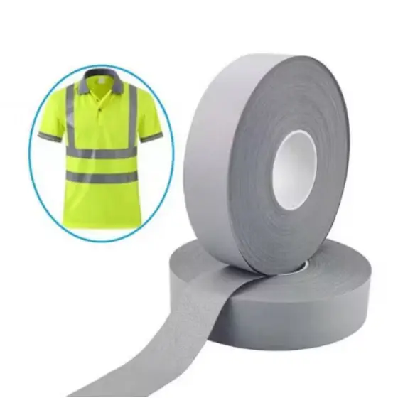 Faixa Fita Refletiva p/ Uniformes 2,5 cm e 5cm Costuravel