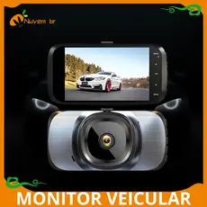 Monitor Veicular Câmera Veicular Automotiva Carro Noturna Gps App Câmera dupla Hd 4k - NUVEM