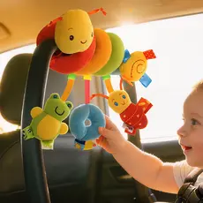 Mobile Centopeia para Carrinho de Bebe Espiral Ideal Brinquedo,brinquedo de berço com chocalho e carrinho de bebê