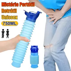 Urinol Portátil 750ml Unissex Dobrável Mictório Garrafa Para Homens/Mulheres/Crianças em Viagens Camping e Emergências