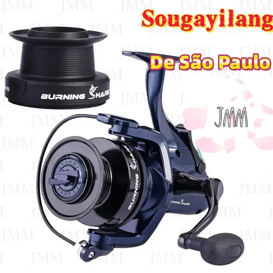 Sougayilang Carretel De Pesca Série 7000 13 + 1 Roda De Carpa Com Rolamento De Esferas Dois Carretéis