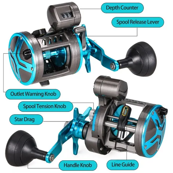 Sougayilang Equipamento De Pesca Carretel De Tambor 3 + 1 BB Eixo Com Balcão Barco Marítima