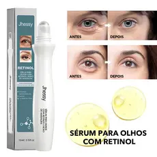 Creme de Olhos Retinol 15ml com Rolo Massageador | Hidratação e Cuidados para Região dos Olhos