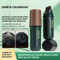Caneta de Retoque Instantâneo para Cabelos – Cobre Grisalhos Rapidamente com Aparência Natural