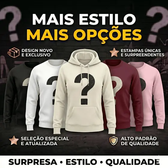 Blusa De Moletom Feminina Estampa Surpresa Cor Surpresa Streetwear Blusas De Frio