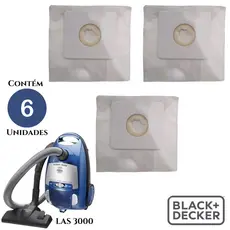 Saco Descartavel para Aspirador De Pó Compatível Com Black Decker Modelo LAS 3000