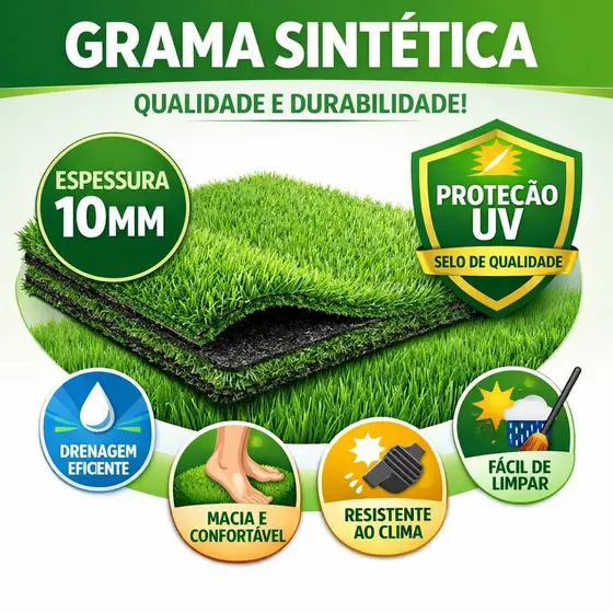 Grama sintética, tapete lavável higiênico, decoração, muro inglês, ou para seu pet, uso interno e externo. copa
