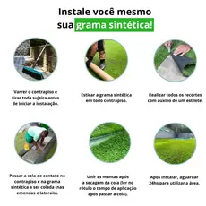Grama Artificial sintética 10mm, ( 1m²) 2,00m x 0,50m uso interno e externo