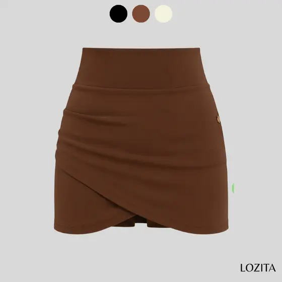 Short Saia Bengaline Poliamida Feminino Fashion Estilo Conforto e Versatilidade Moda Vaquejada