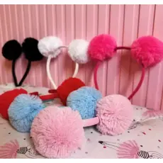 Acessório De Cabelo Para Criança Tiara Com Pompom Arquinho Para Cabelo Maria Clara