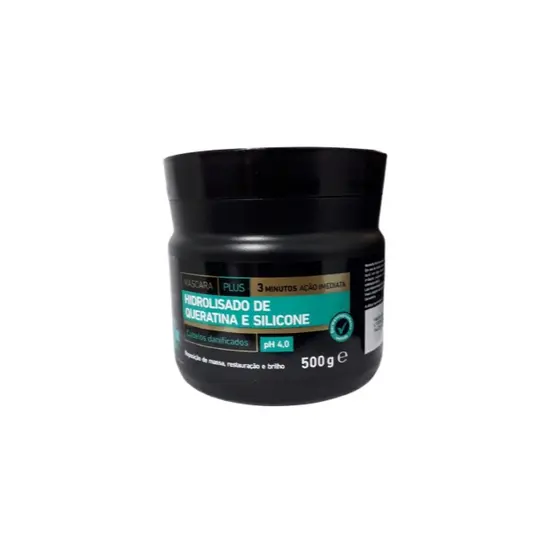 MÁSCARA CAPILAR DE HIDRATAÇÃO HIDROLISADO QUERATINA E SILICONE - BARRO MINAS 500G
