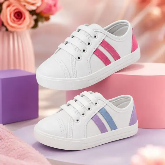 Tênis Infantil Menina Casual Escolar Leve e Resistente 20 ao 33 Promoção