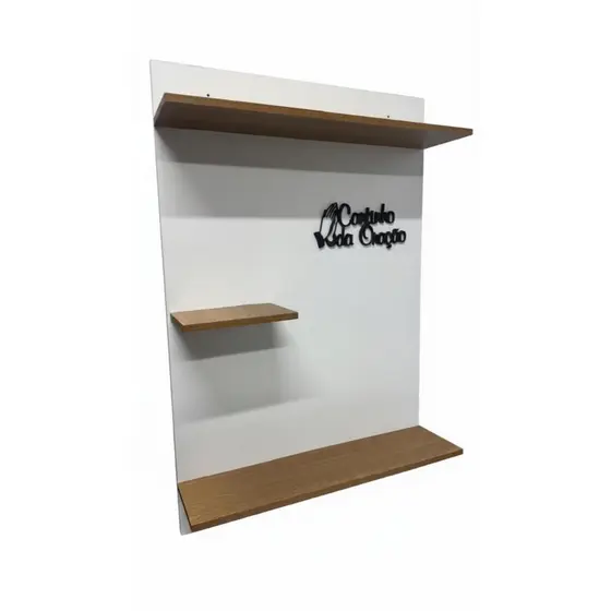Oratório Mdf Com frase em 3D Painel Suporte Parede Cantinho Da Oração