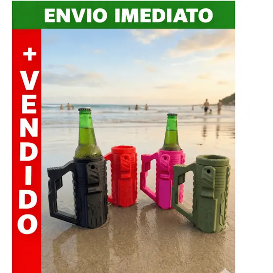 Copo Térmico Caneca Porta Garrafa e Lata com Abridor - Long Neck e Lata Slim