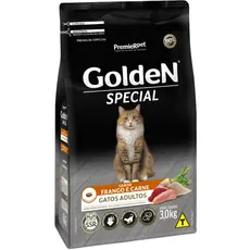 Ração Golden Special Gatos Adultos Frango e Carne 3kg