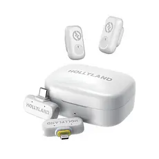 Microfone Hollyland Lark A1 Duo Combo Branco