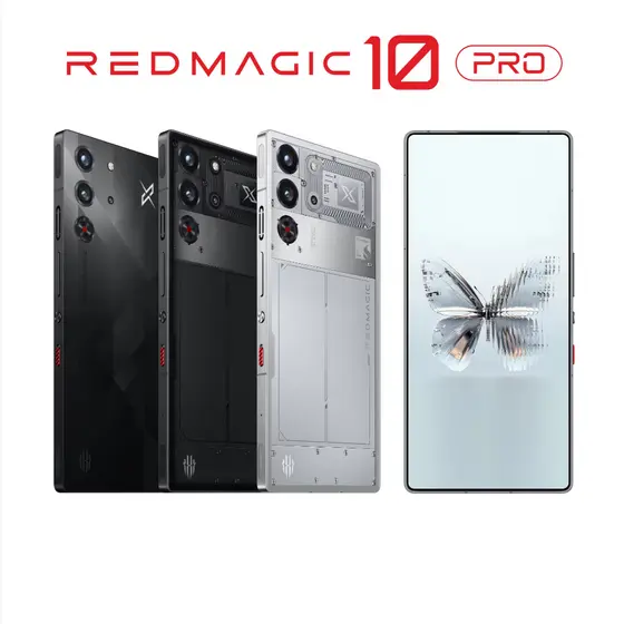 Smartphone REDMAGIC 10 Pro 144Hz 6500mAh/7050mAh 5G 12/16/24GB + 256/512GB/1TB Snapdragon 8 Elite