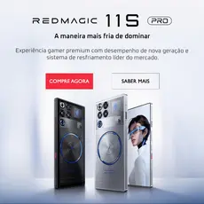 REDMAGIC 11S Pro Snapdragon 8 Elite Gen 5 Versão Líder 12/16+256/512GB Resfriamento Líquido 7500mAh Nightfreeze/Subzero
