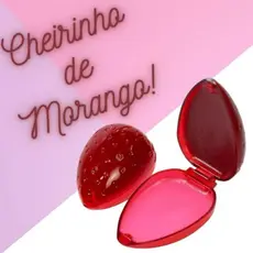 Kit 5/10/15 Pcs Brilho Labial Morango  Hidratante Lip Gloss Embalagem Fofa