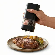 Moedor Elétrico Sal e Pimenta 2 em 1, Moedor Duplo, Automático para Condimentos Com Ajuste de Moagem