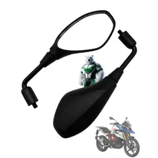 Par de Retrovisor Bmw Gs F800 Haste Longa Rebaixado 90° Rosca Honda