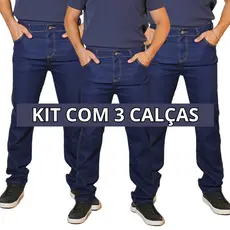 Kit 3 Calças Jeans Masculina Para Trabalho/Passeio Envio Imediato Barata Preço Promocional Promoção