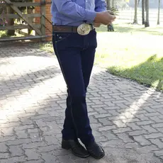 Calça Jeans Masculina Country Rodeio Reforçada Elastano Promoção Original