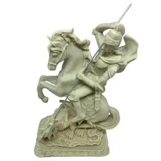 Escultura em Resina São Jorge 20cm