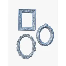 Molduras Vintage decorativas Kit com 3 molduras Lembrancinha batizado