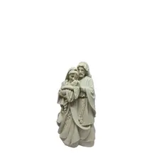 Escultura em Resina Sagrada Família 20cm Estatueta P/ Decoração