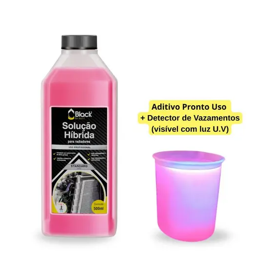 Aditivo Radiador Pronto Uso + Detector de Vazamento 1l Standard Black Brasil