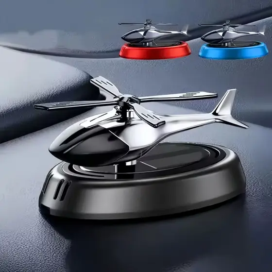 Cheirinho Ambientador De Ar Para Carro Difusor Giratório Helicóptero Alimentado Por Energia Solar