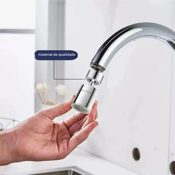 Bocal Bubbler Anti-Splash SUEBR - 2 Modos, 360° Rotativo para Torneira