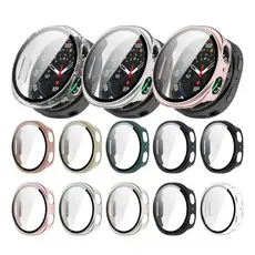 Capinha Case com Pelicula Para Samsung Galaxy Watch 8 44mm 40mm Relógio Smartwatch