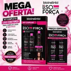 Kit Capilar Profissional Liso com Força Bio Instinto