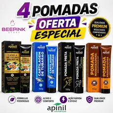 Kit 4 Pomadas Massageadoras 150g - Apinil