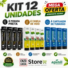 Kit 12 Unid  Pomadas Massageadoras Apinil - 150g - Atacado Revenda