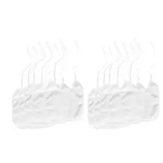 Estone 10 Peças Babadores Bebê Branco Para Pintura Conjunto