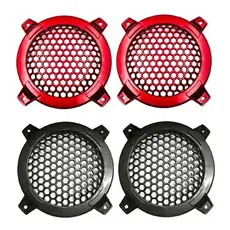 Estone 1 Par 4 Polegada Hexágono Auto Alto-Falante Capa Grade Subwoofer Do Carro Para Proteção Caso Decorativo C