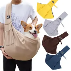 Bolsa transversal para pet ao ar livre, ampla capacidade e respirável, mochila viável para cachorros e gatos