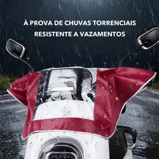 Capa à prova de chuva para motocicleta, à prova de vento, mantém o painel seco, resiste efetivamente a luz solar, poeira