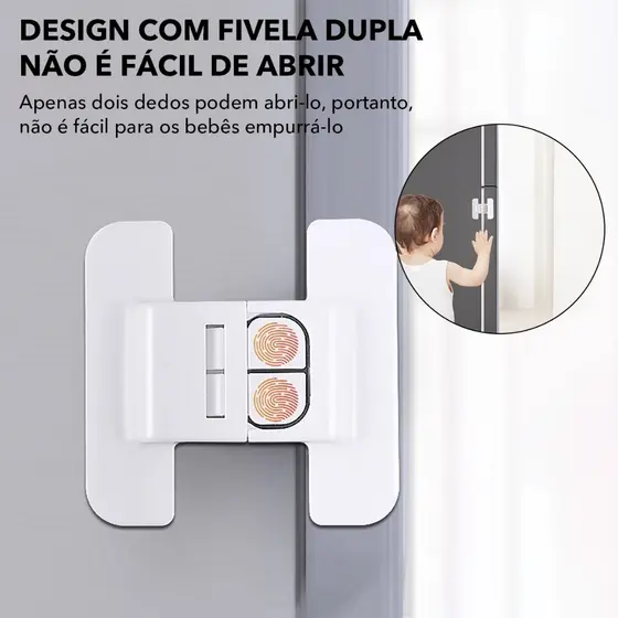 Fechadura de segurança infantil, gaveta de porta de armário de geladeira, fivela Anti-abertura, sem perfuração, autoades
