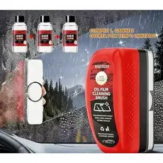 Escova De Limpeza De Filme De Óleo De Vidro De Carro 120ml | 50ml Fluido suplementar Kit